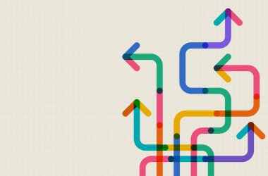 Soyut ok yönü. İş yatırımından başarıya. finansal veri grafiği stratejisi. Teknoloji geçmişi. Yüksek hız.