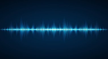 Ses dalgası arka planı. Müzikal müzik dalgası