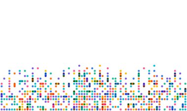 Renkli nokta pikseli modern kenar arkaplanı