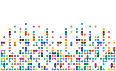 Renkli nokta pikseli modern kenar arkaplanı