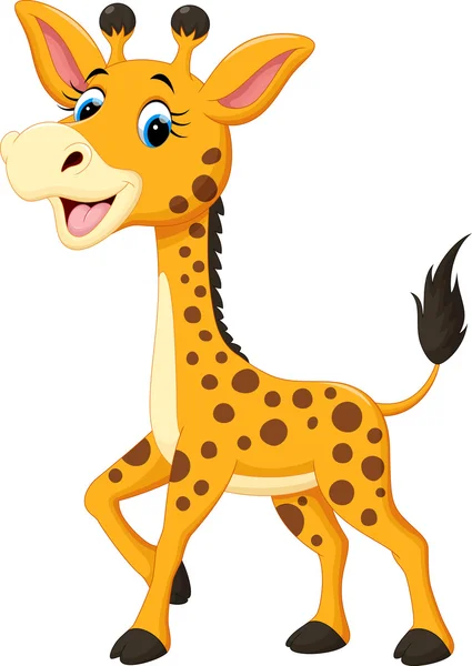 Niedliche Giraffen-Karikatur — Stockvektor