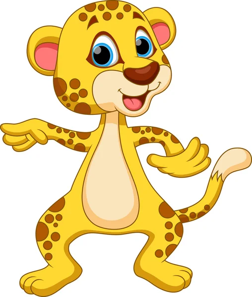 Cheetah cartoon — Stock Vector