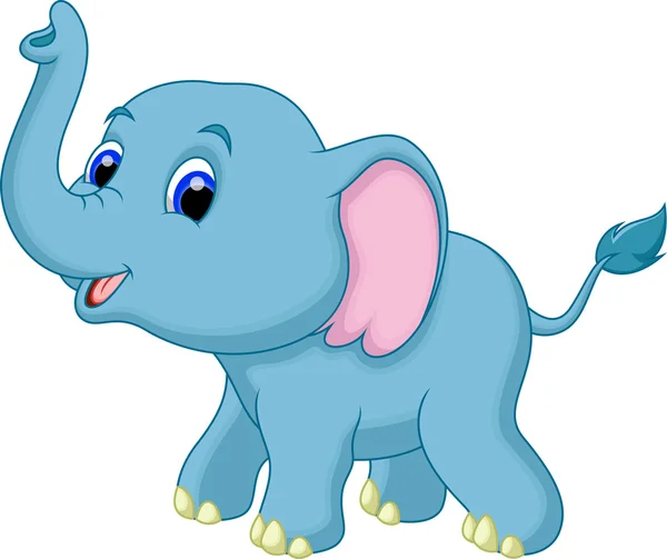 Dibujos animados elefante — Vector de stock