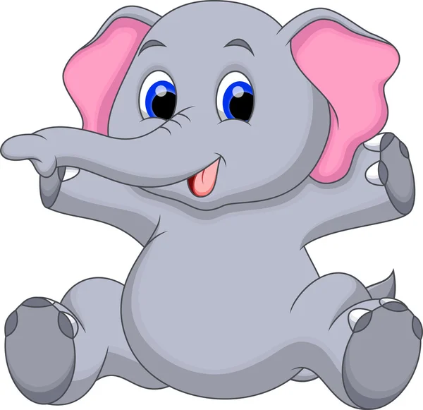 Слон мультфільм — стоковий вектор