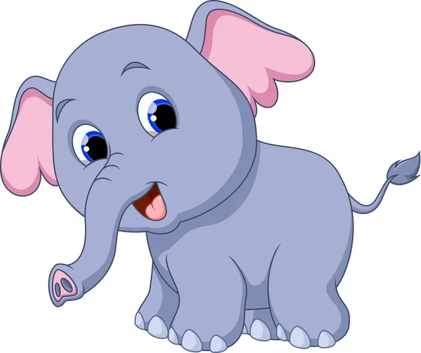 Dibujos animados elefante — Vector de stock