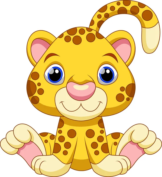 Cheetah cartoon — Stock Vector