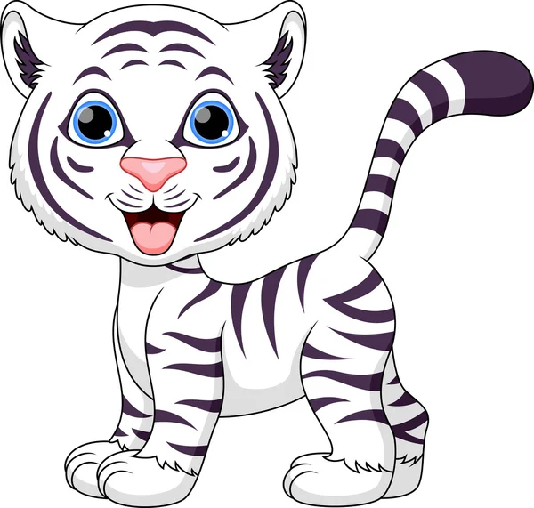 Tigre de dibujos animados — Vector de stock