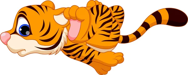 Tigre de dibujos animados — Vector de stock