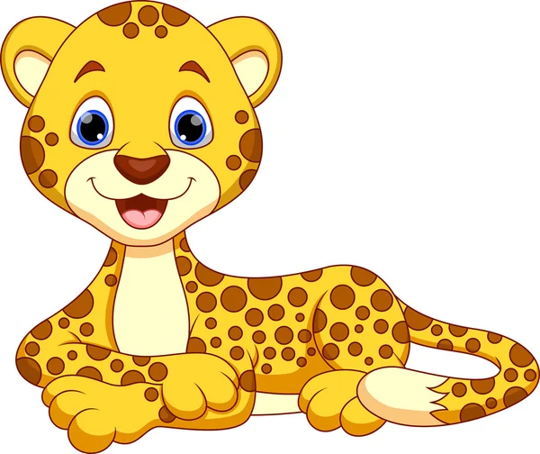 Desenhos animados da Cheetah — Vetor de Stock