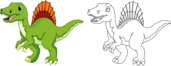 Dibujos animados de dinosaurios — Vector de stock