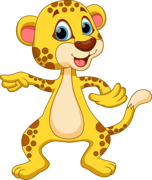 Cheetah cartoon — Stockvector