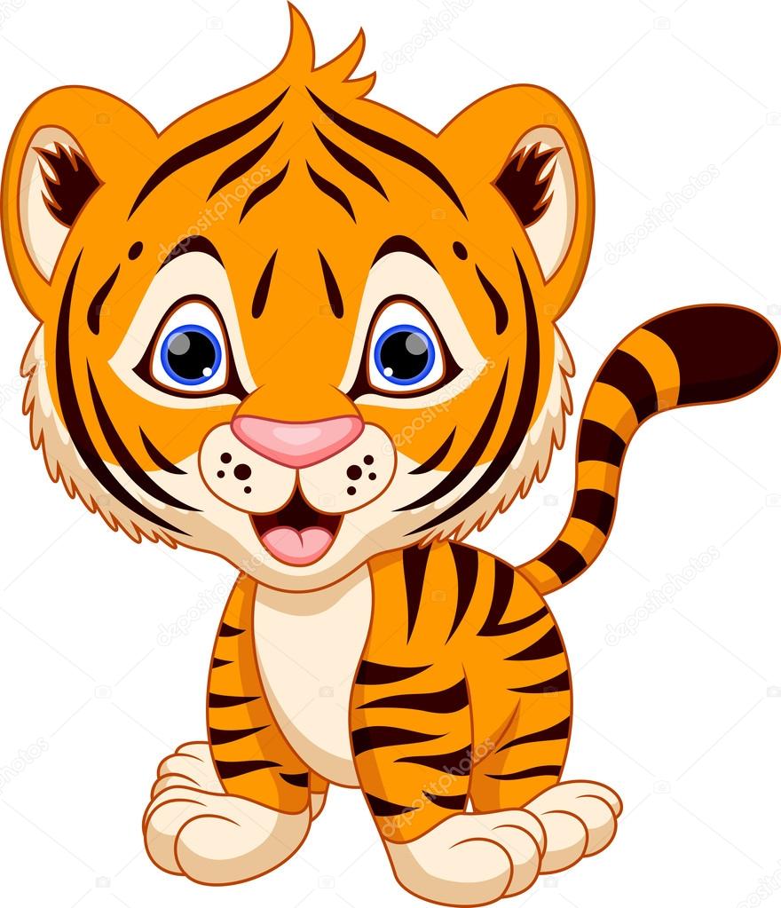 stock illustration tiger cartoon