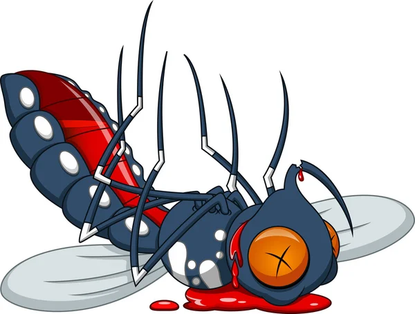 蚊の漫画 — ストックベクタ