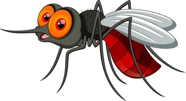 Desenhos animados do mosquito — Vetor de Stock