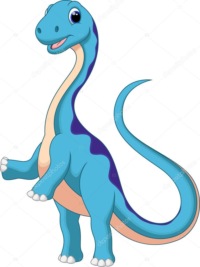 Cute Green Dinosaur Cartoon Stock Vector - Illustration of hunter