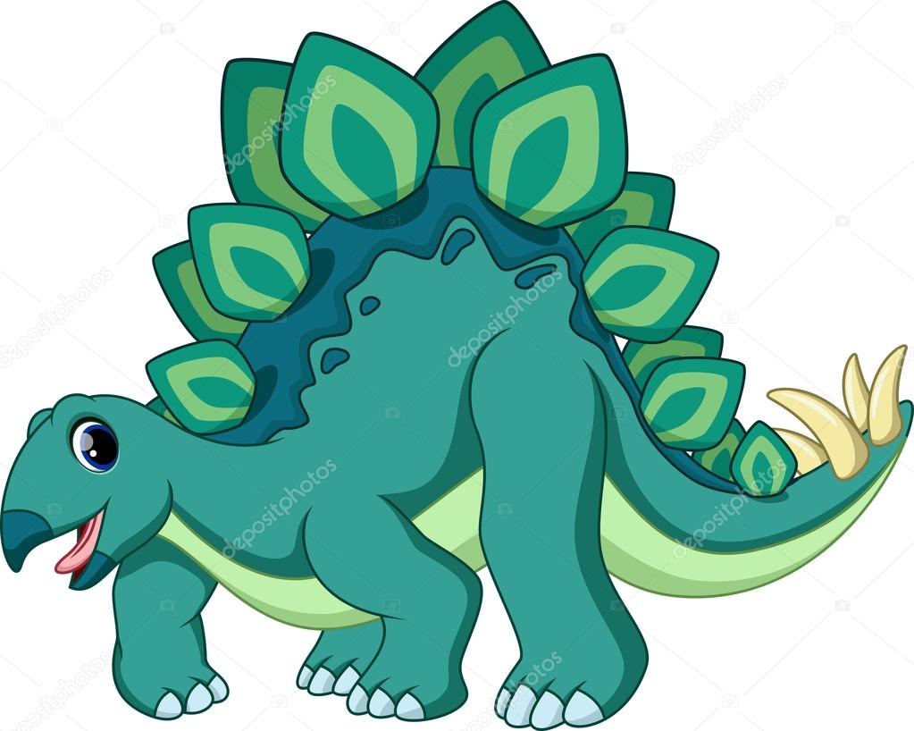 Bonita caricatura de estegosaurio Vector de stock #67878715 de ©irwanjos2, image size:1023x818