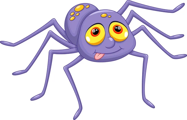 Carino cartone animato ragno — Vettoriale Stock