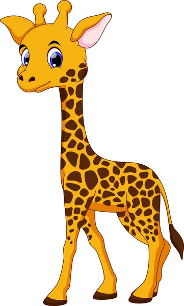 Schattig giraffe cartoon — Stockvector