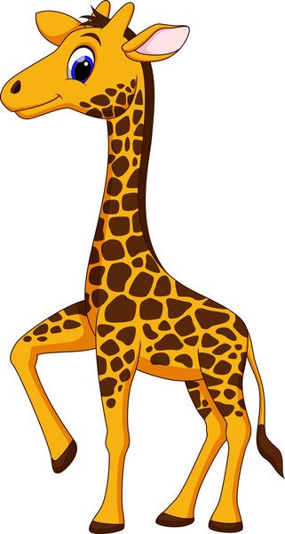 Cute giraffe cartoon