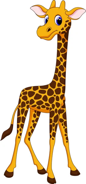 Schattig giraffe cartoon — Stockvector