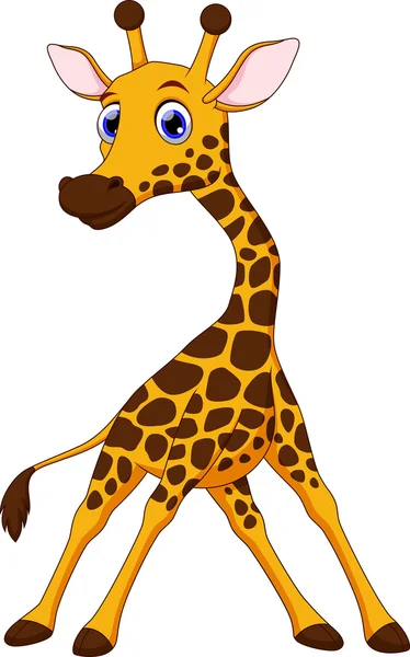 Lindo jirafa dibujos animados — Archivo Imágenes Vectoriales