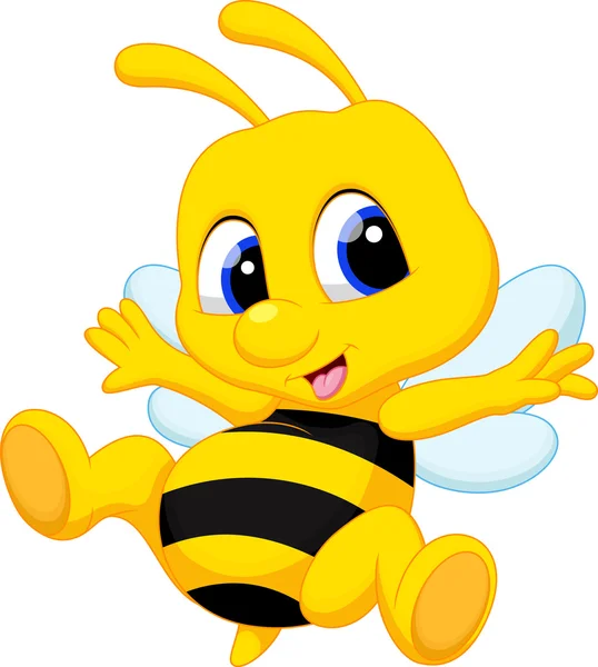 Cute bee cartoon — Stock Vector