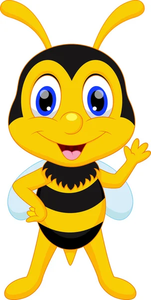 Cute bee cartoon — Stock Vector