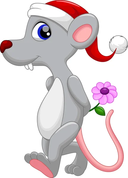 Cute mouse kartun - Stok Vektor