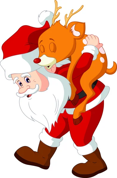 Babbo Natale cartone animato — Vettoriale Stock