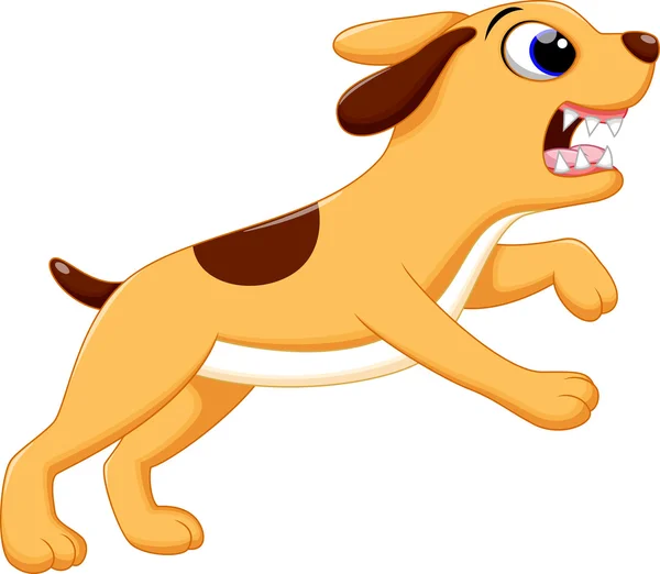 Lindo perro de dibujos animados — Vector de stock