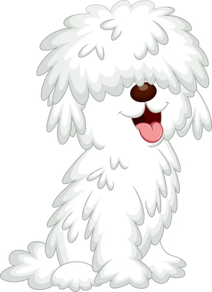 Lindo perro de dibujos animados — Vector de stock