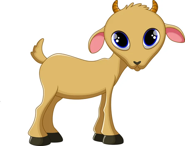 Cute goat cartoon — Stock Vector