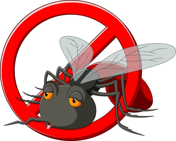 Mosquito dibujos animados — Archivo Imágenes Vectoriales
