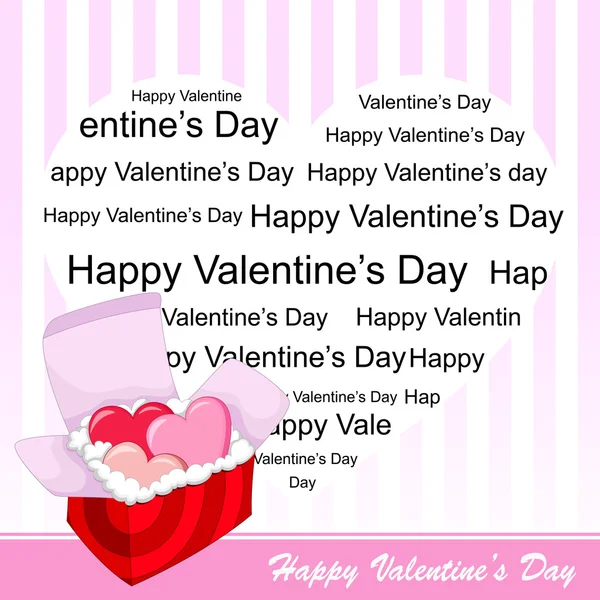 Love Boxes . Valentine 's day background — Stock Vector