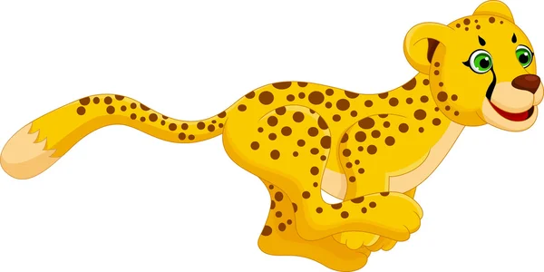 Roztomilý gepard kreslený — Stockový vektor