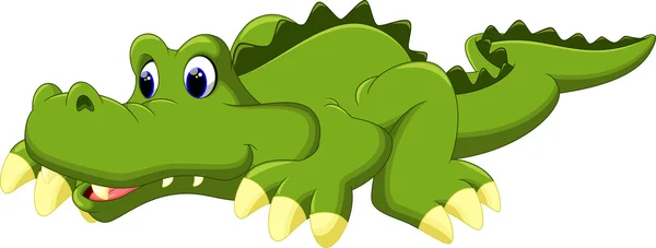 Krokodýl kreslený — Stockový vektor