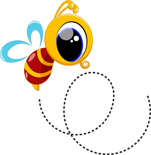 Cute bee cartoon — Stock Vector