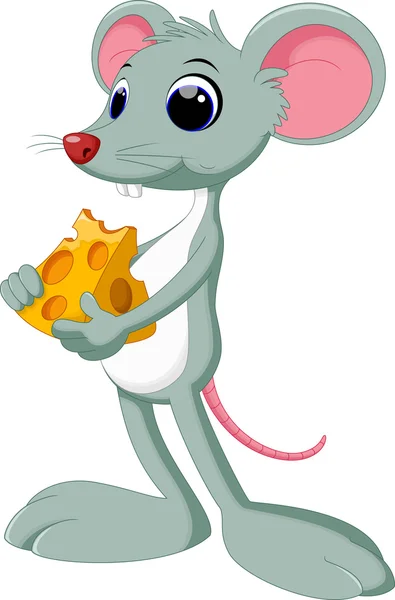 Schattig muis cartoon — Stockvector