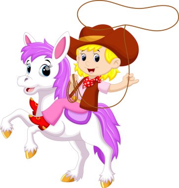 Kement ile bir at binme cowgirl