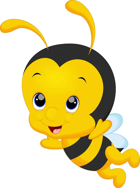 Cute little bee cartoon — Stock Vector