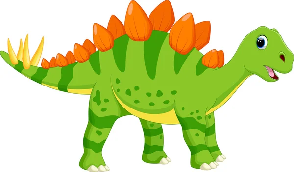 Mignon stegosaurus dessin animé — Image vectorielle