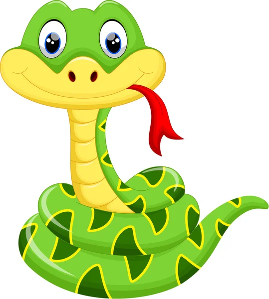 Cute snake cartoon — Stock Vector