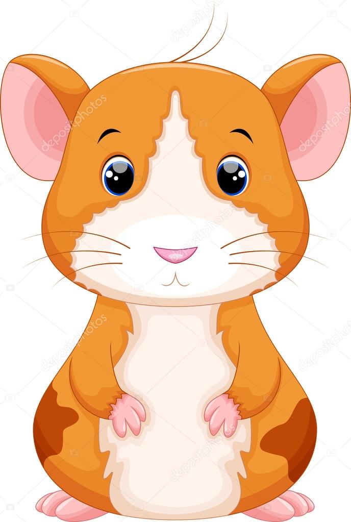 Cute hamster cartoon