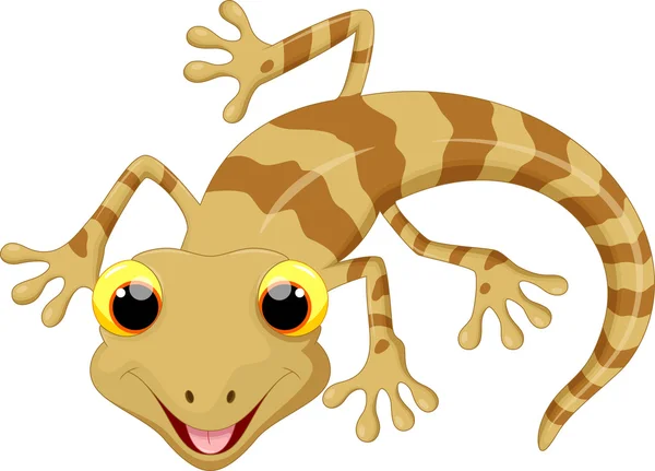 Lindo lagarto dibujos animados — Vector de stock