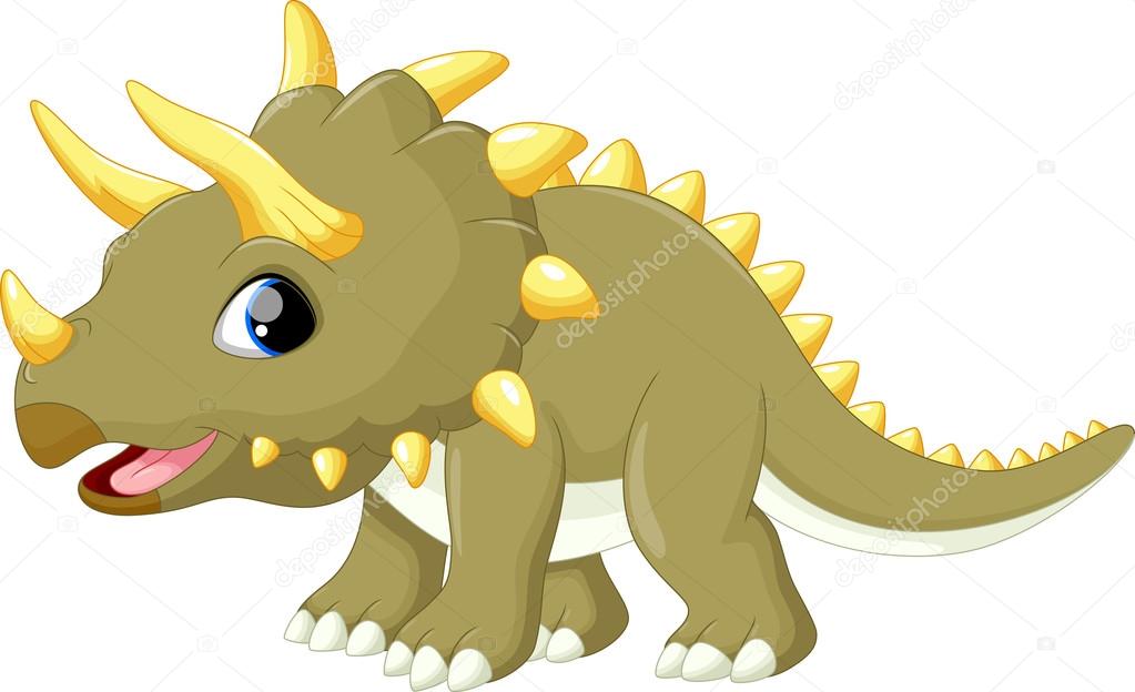 Cute triceratops cartoon