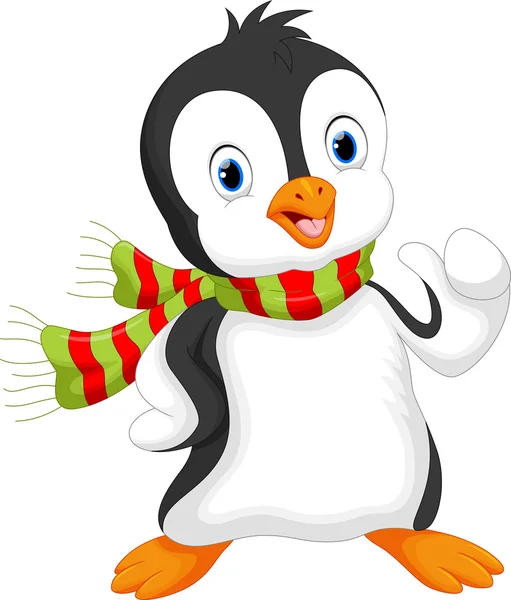 Cute penguin cartoon — Stock Vector