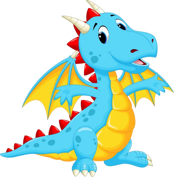 Cute dragon cartoon — Stock Vector