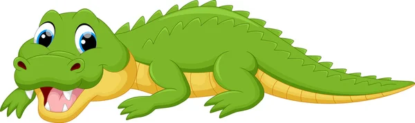 Cute crocodile cartoon — Stock Vector