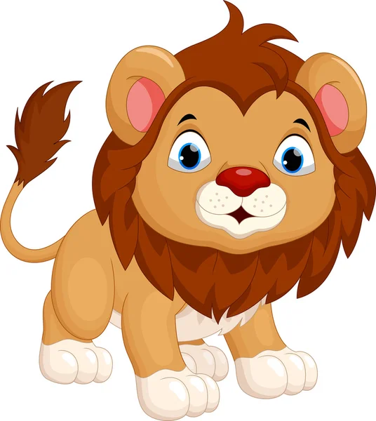 Lindo león de dibujos animados — Archivo Imágenes Vectoriales