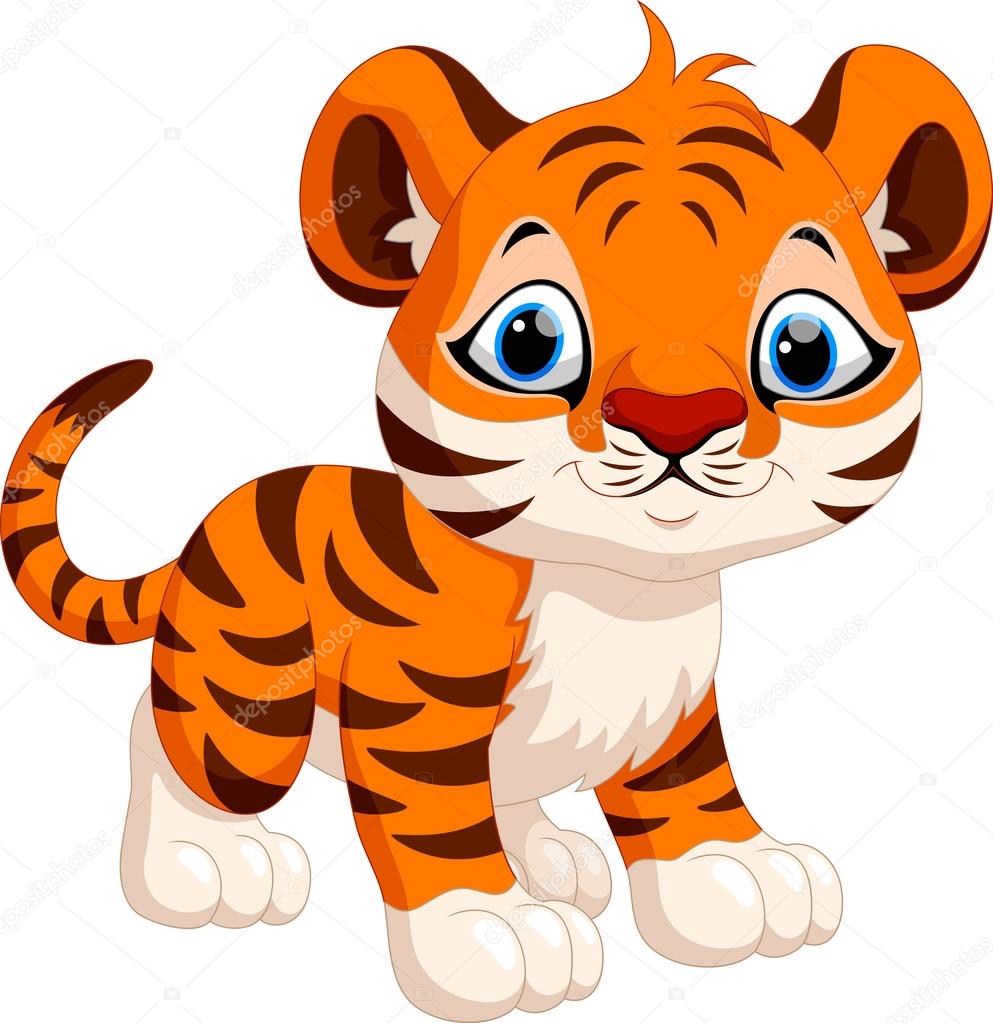 Cute tiger cartoon Stock Vector Image by ©irwanjos2 #99899896